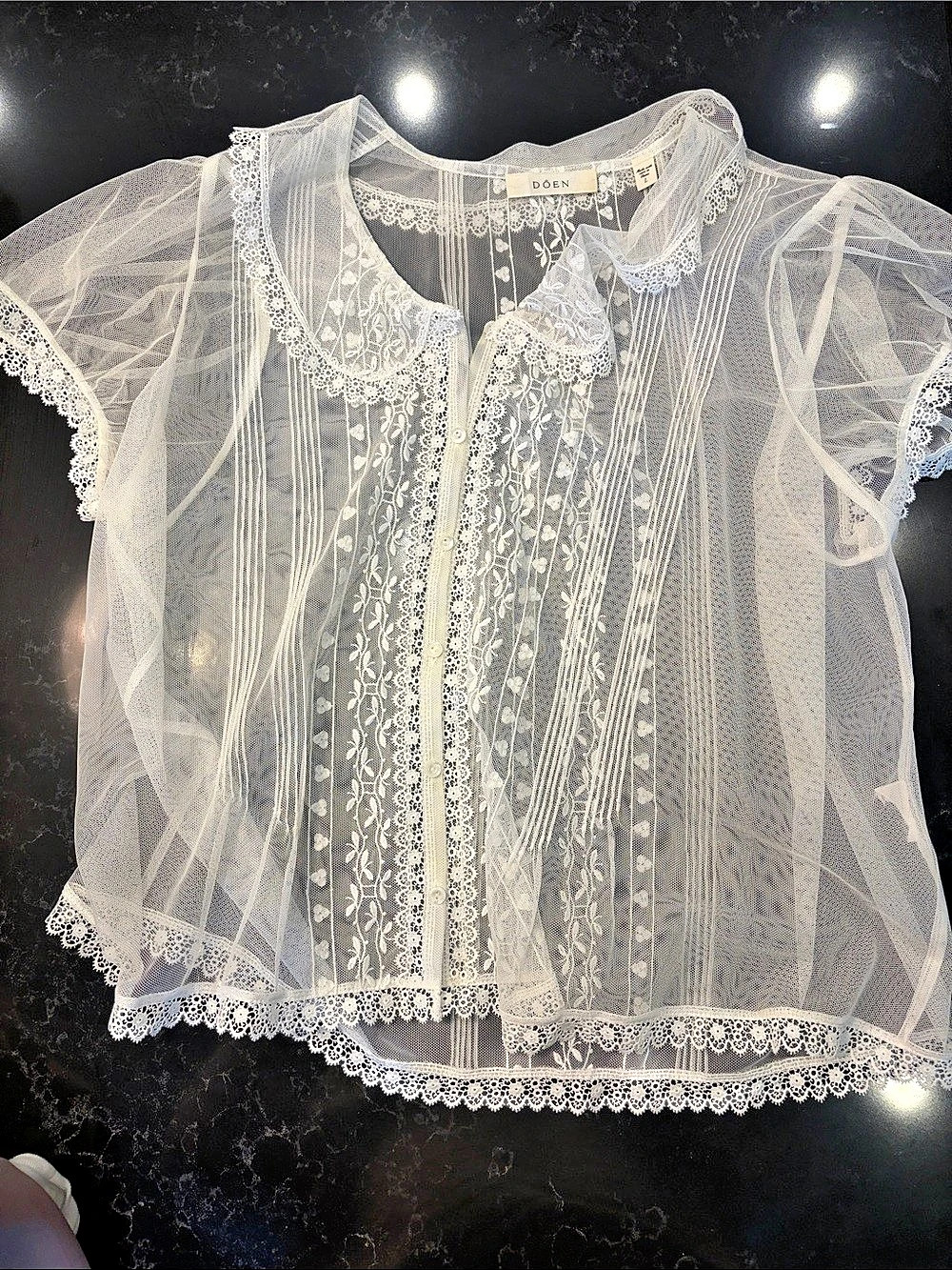 Doen Sheer Tulle Top